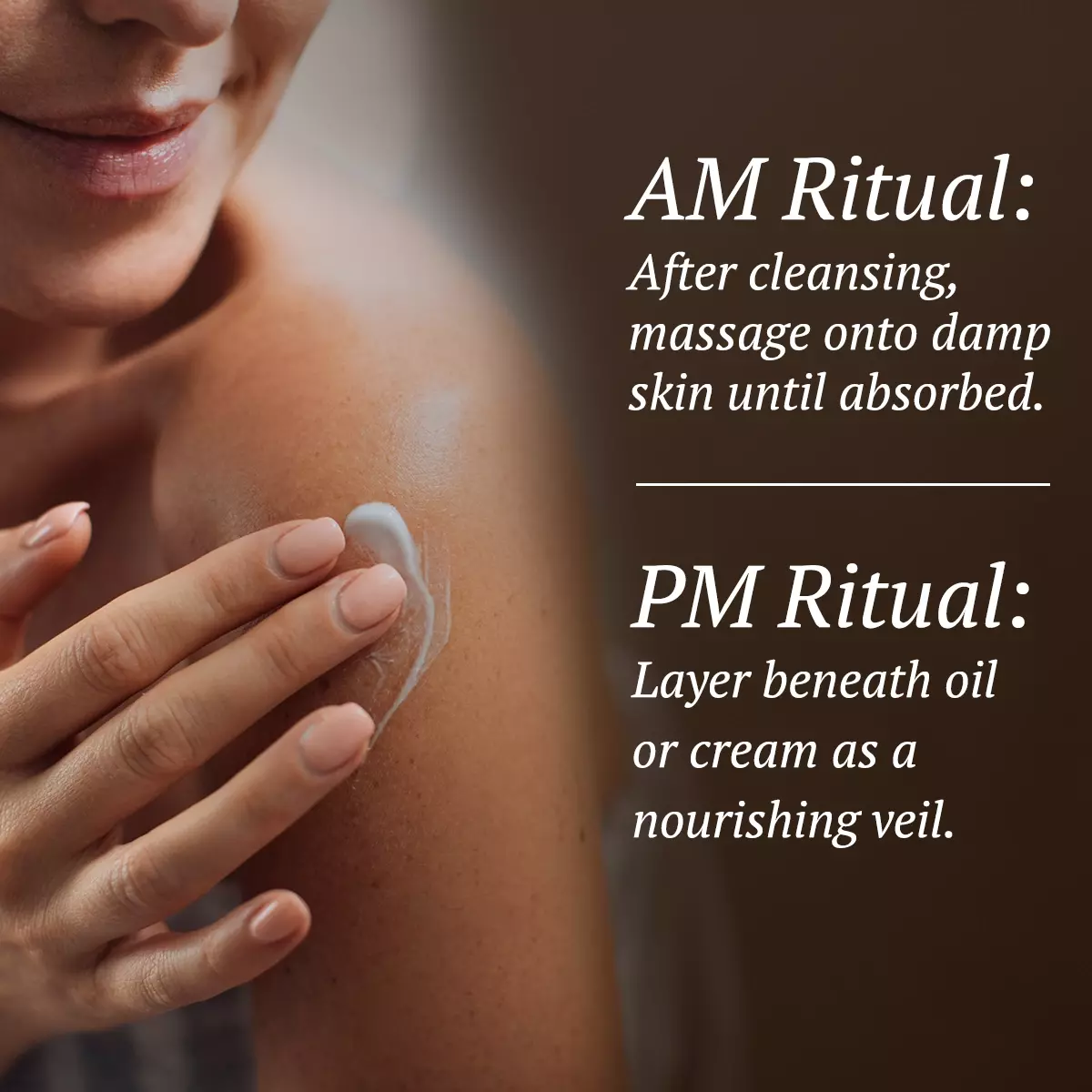 AM and PM Ritual to use Blavana Body Lotion
