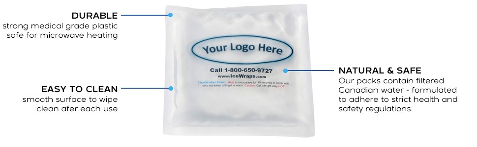 custom logo gel ice packs