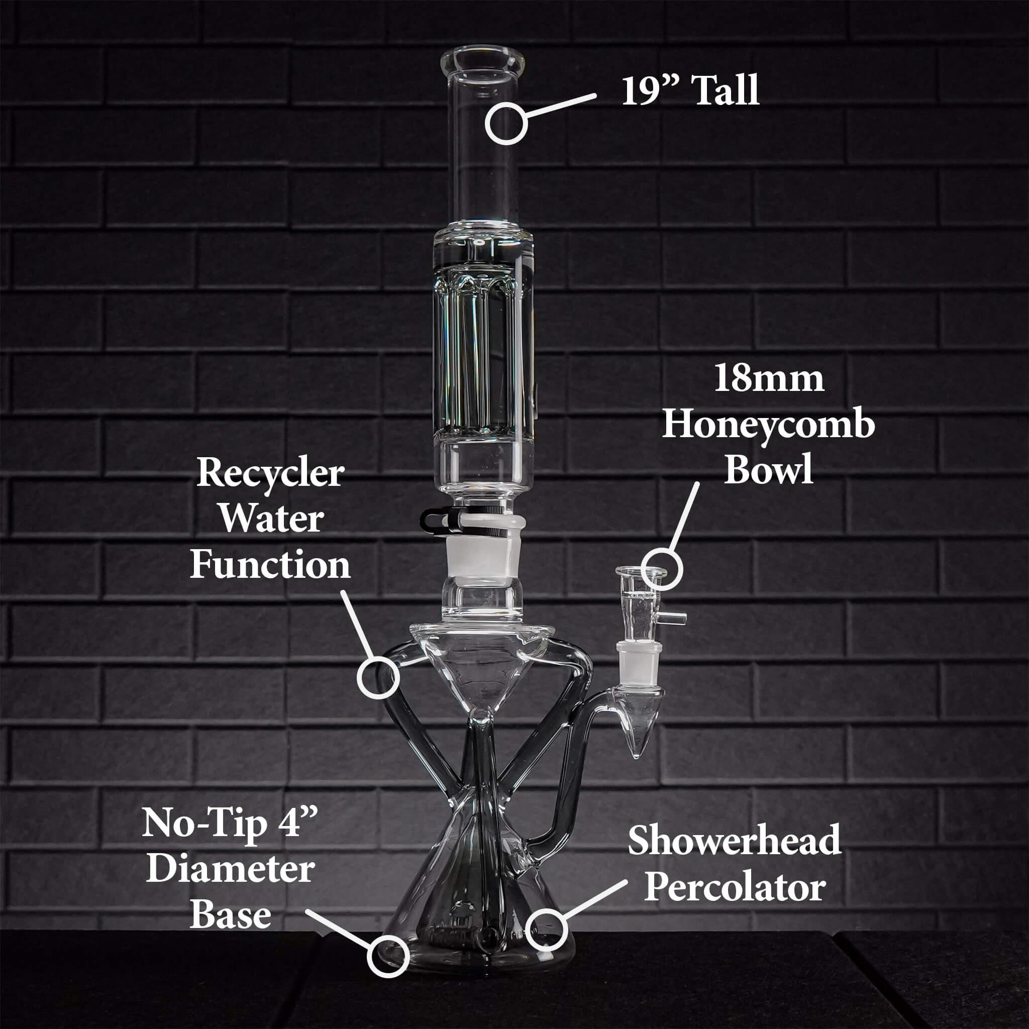 Recycler bong pro specs