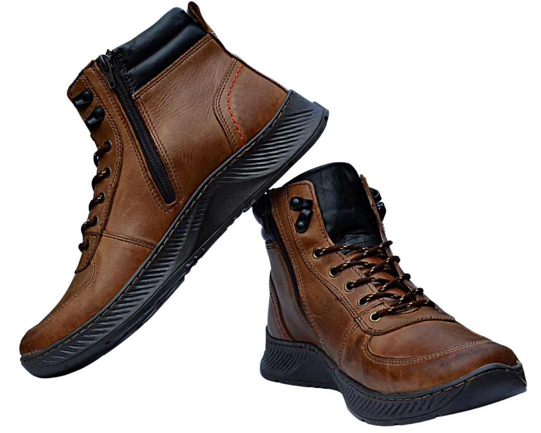Gunner - Mens casual work boots - Reindeer Leather