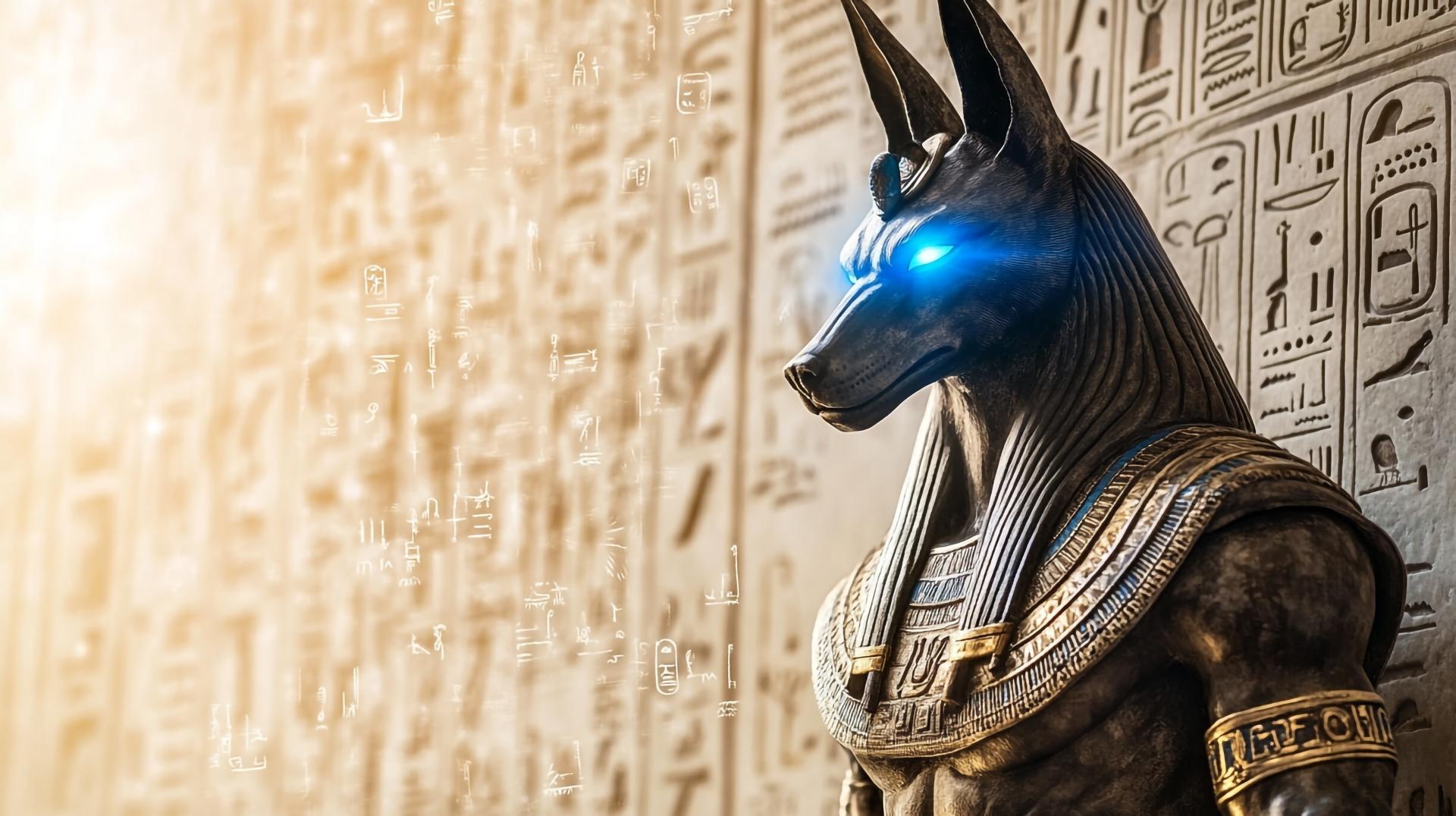 Anubis – jackal-headed god of embalming and the afterlife.