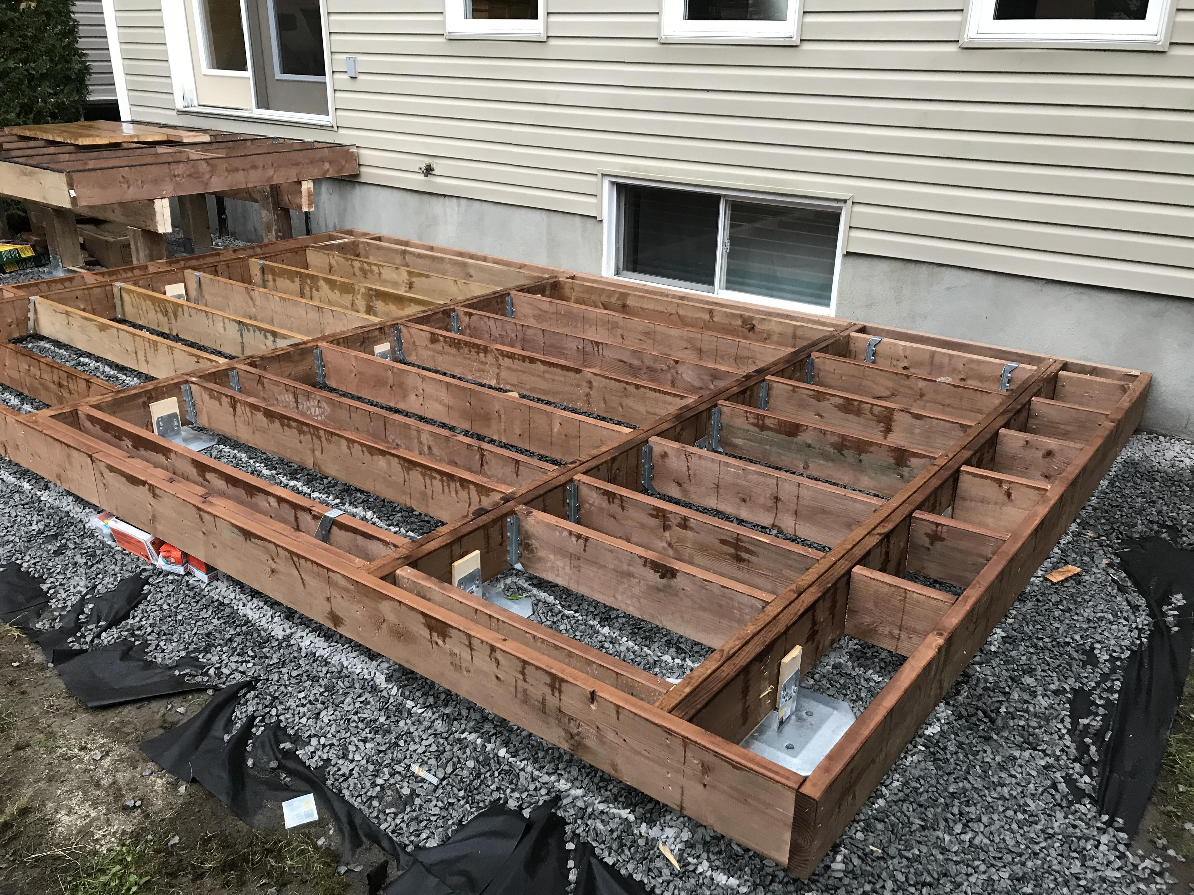 diagram showing lateral adjustability of deck foot anchor saddle