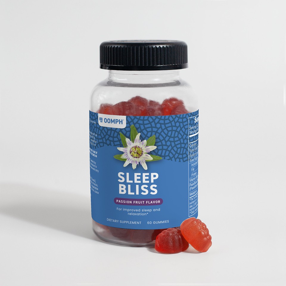 Oomph Fitness Sleep Bliss Gummies, Drift Effortlessly into Dreamland, Support Your Cognitive Health, Enhance Quality Sleep, and Embrace a Natural, Non-Habit-Forming Sleep Aid ALL in One Delicious Gummy!