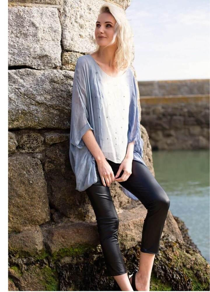 Faux Leather Leggings in Black