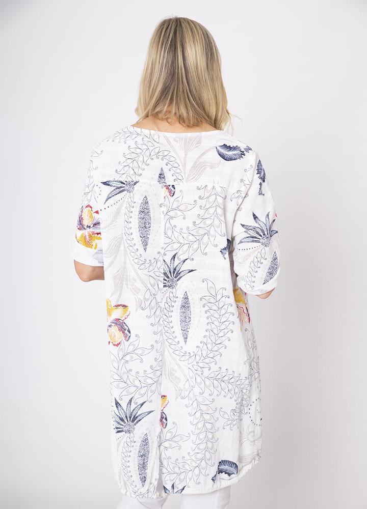 2 Pocket Floral Tunic