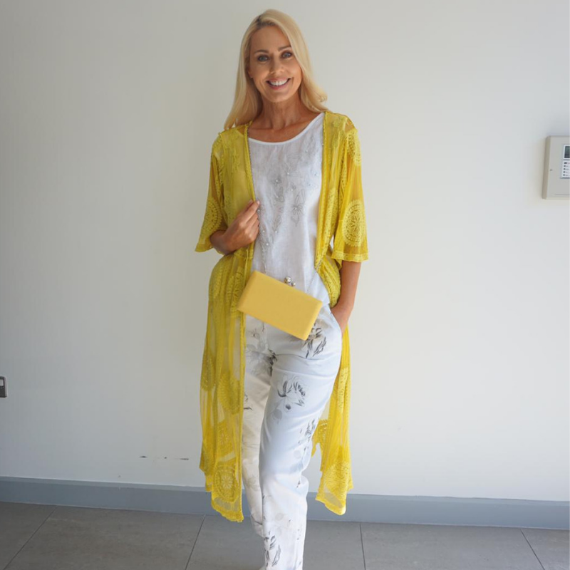 Long Lace Crochet Cardi