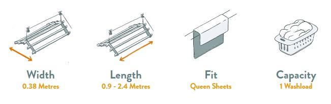 Kitchen Maid Victorian Ceiling Airer Specifications