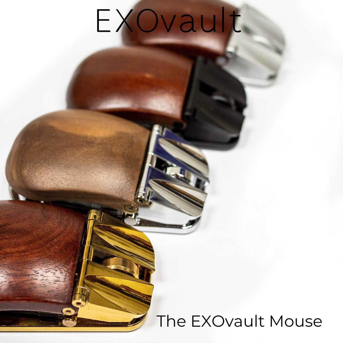 Luxury Real-Wood & Metal Mouse | EXOvault