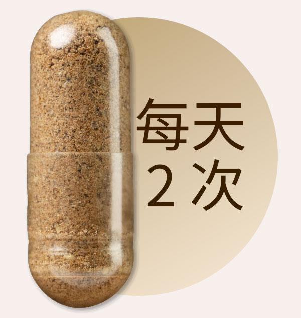 每天兩次，每次 1 粒 Clearizy 膠囊。