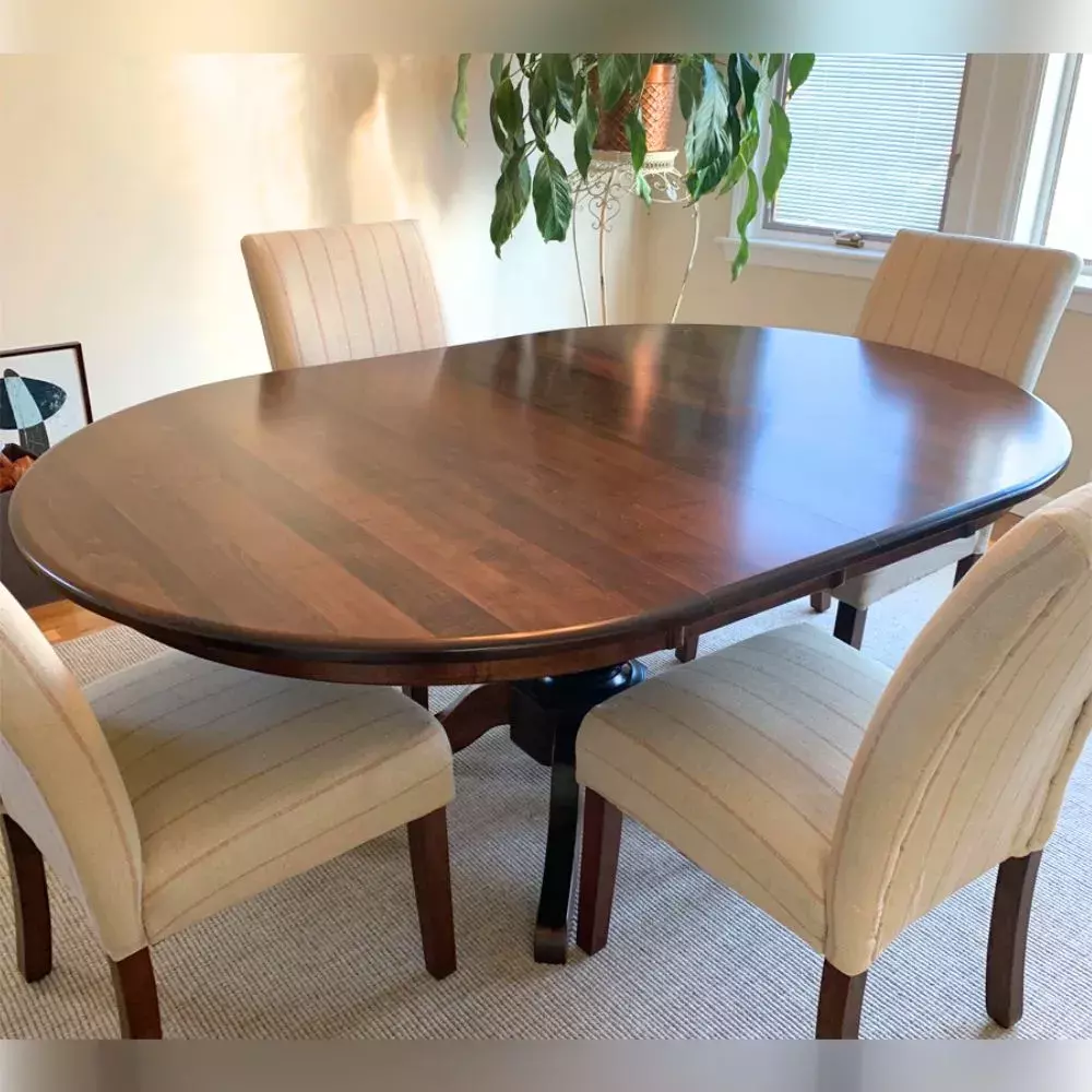 extended maple dining table