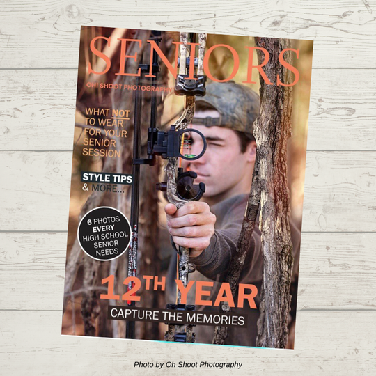 senior photography magazine template