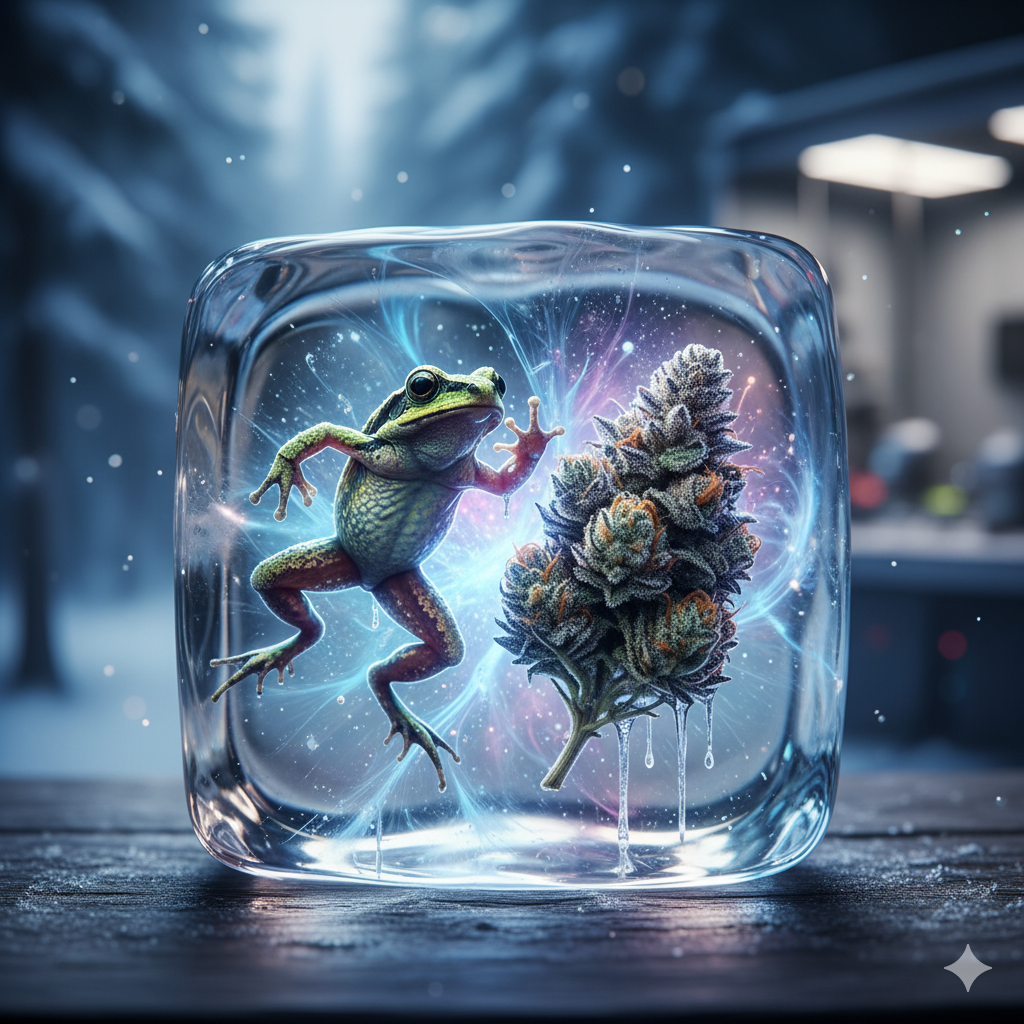 frog and fresh frozen weed