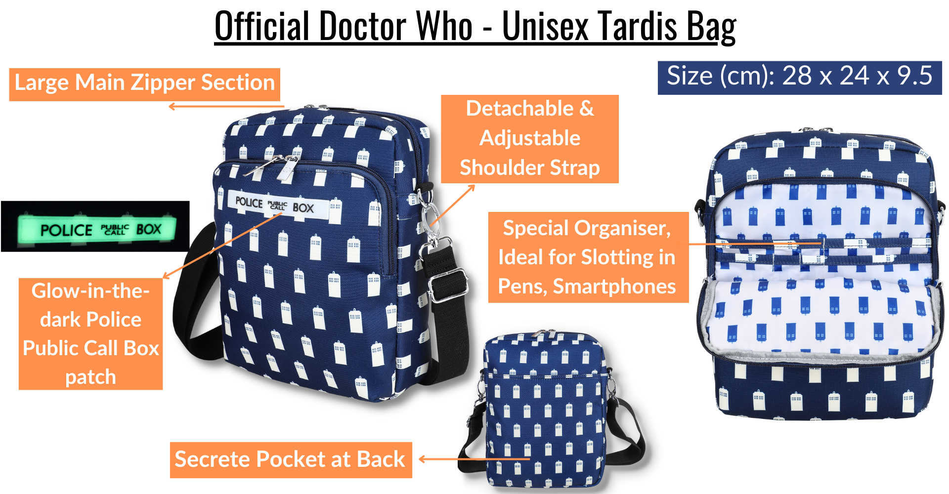 Official TARDIS bag Doctor Who By Lovarzi
