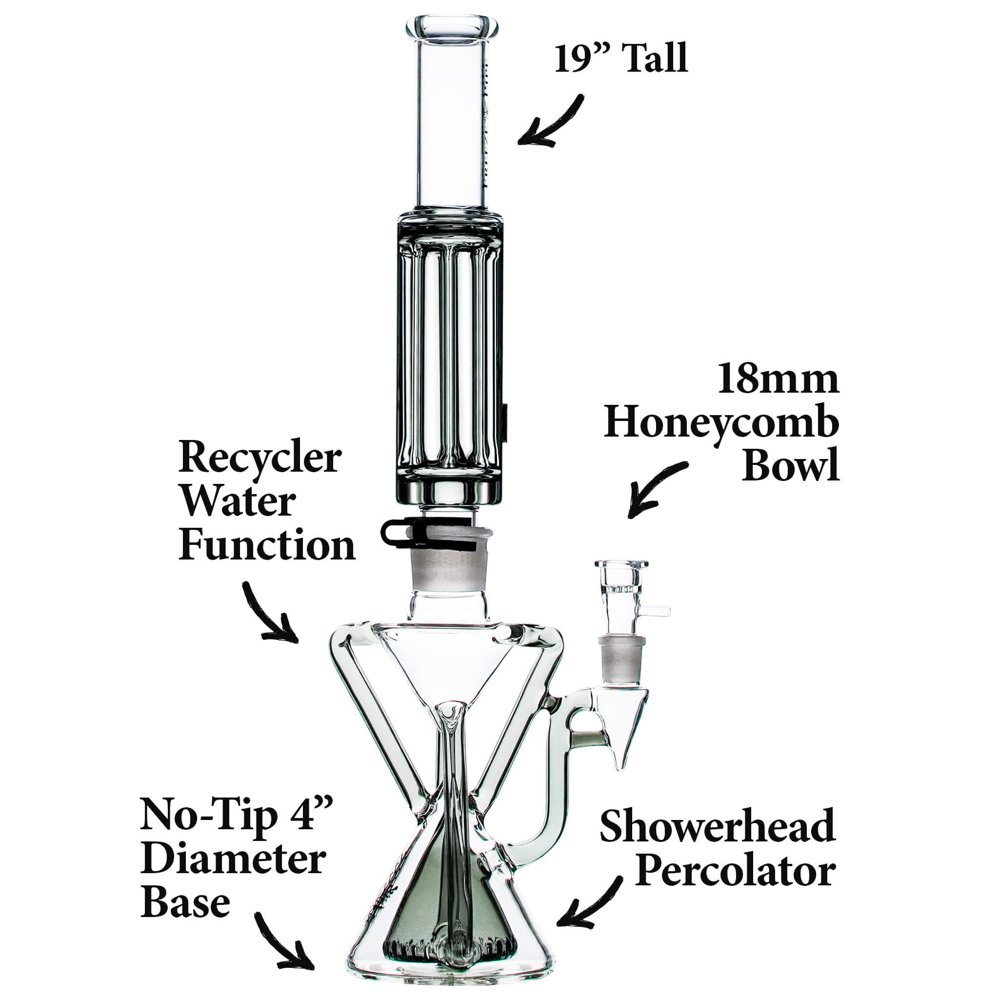 Recycler bong pro specs