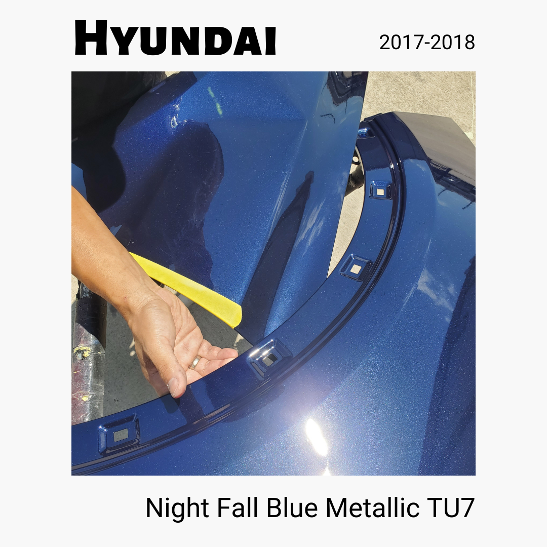 Hyundai Night Fall Blue Metallic TU7 - ReveMoto Custom Paint Match