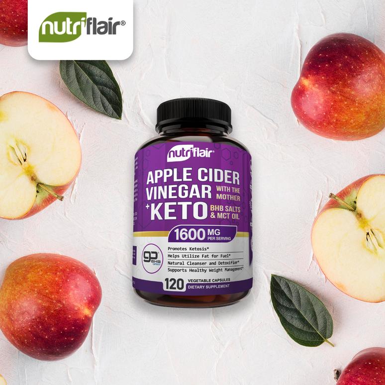 Apple Cider Vinegar plus Keto BHB Supplement From NutriFlair