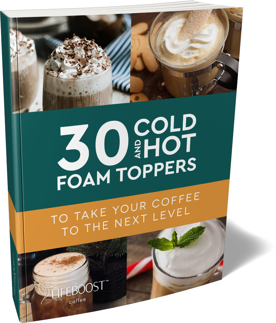 25 Coffee Ice Cube Recipes, 30 Cold And Hot Foam Toppers and 40 Coffee