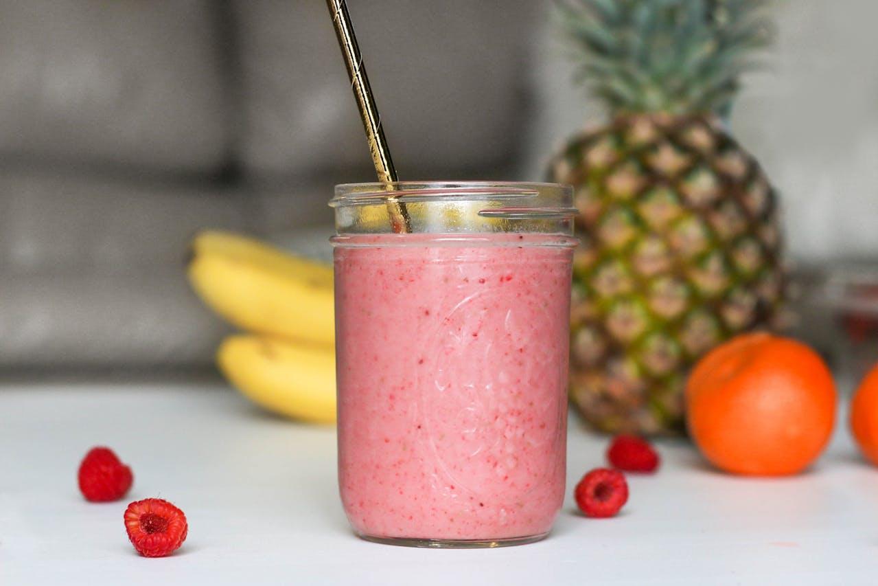 The Raspberry Frozen Yogurt Shake is Pain-Free Reset-Approved.