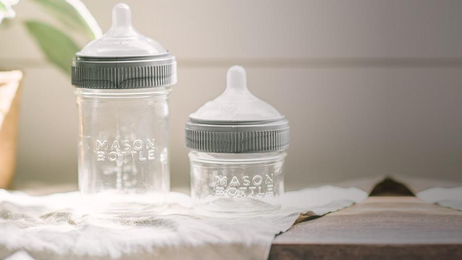 Breastmilk Storage Jar Set Mason Bottle