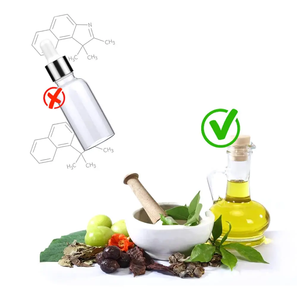 Oils are not diluted by preservatives