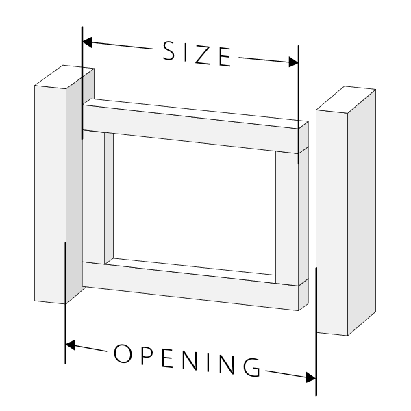 Snap n Lock Gate opening sizes