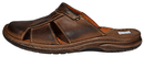 Doug - mens slip on sandals closed toe - Reindeer Leather