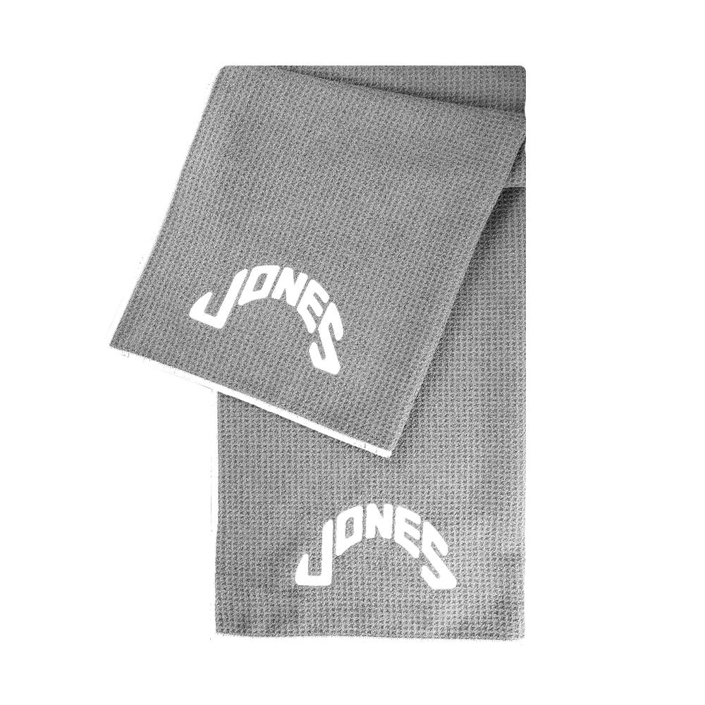Jones Caddy Golf Towel - Grey/White