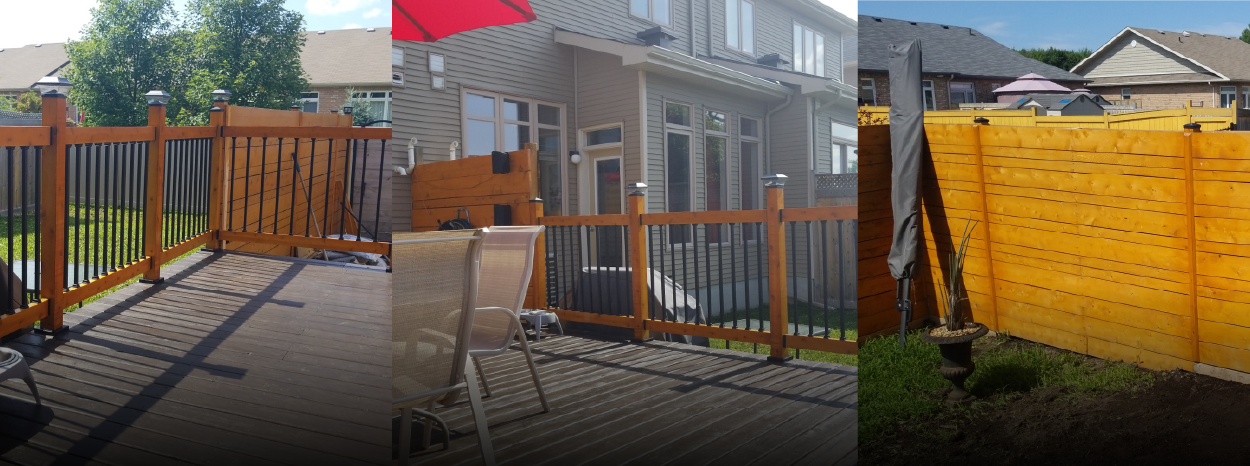 John's deck with the titan railing system installed blog banner