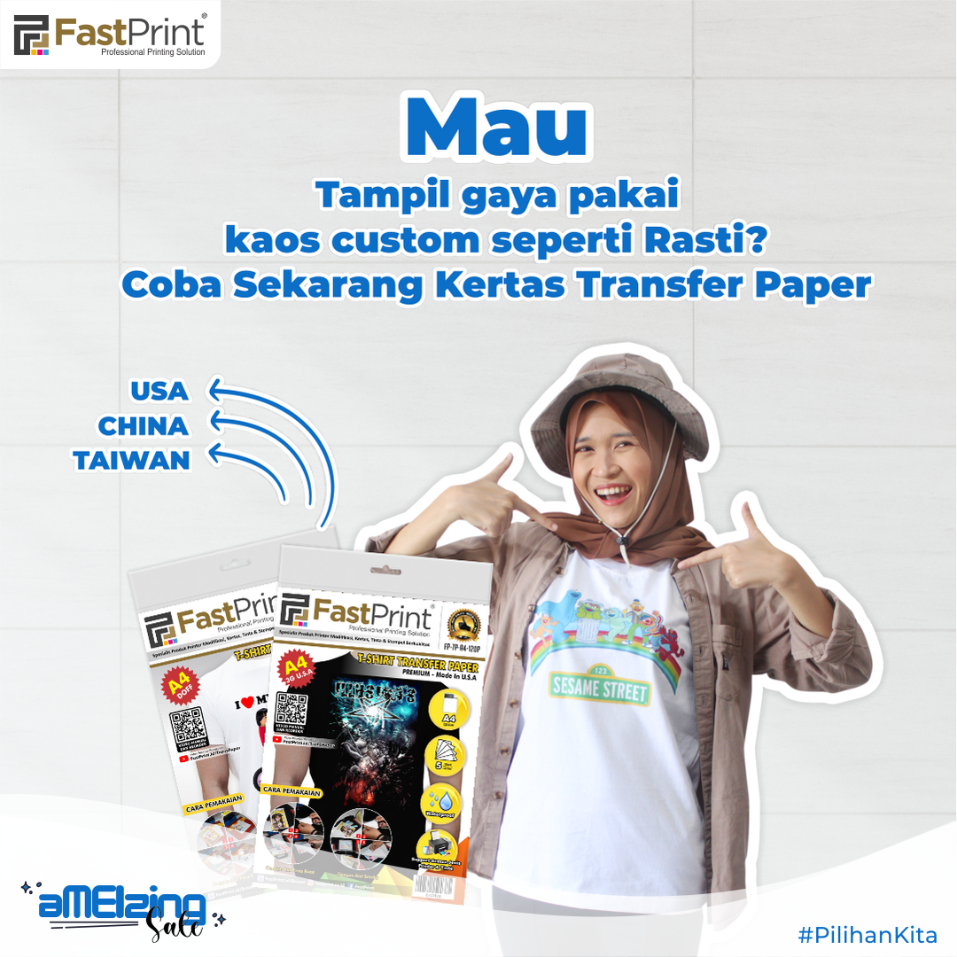 kertas transfer paper, transfer paper fast print, kaos sablon, kaos custom, ngabuburit seru