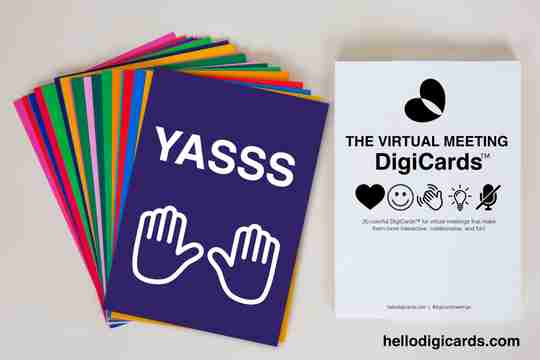 digicards - flash cards for digital meetings