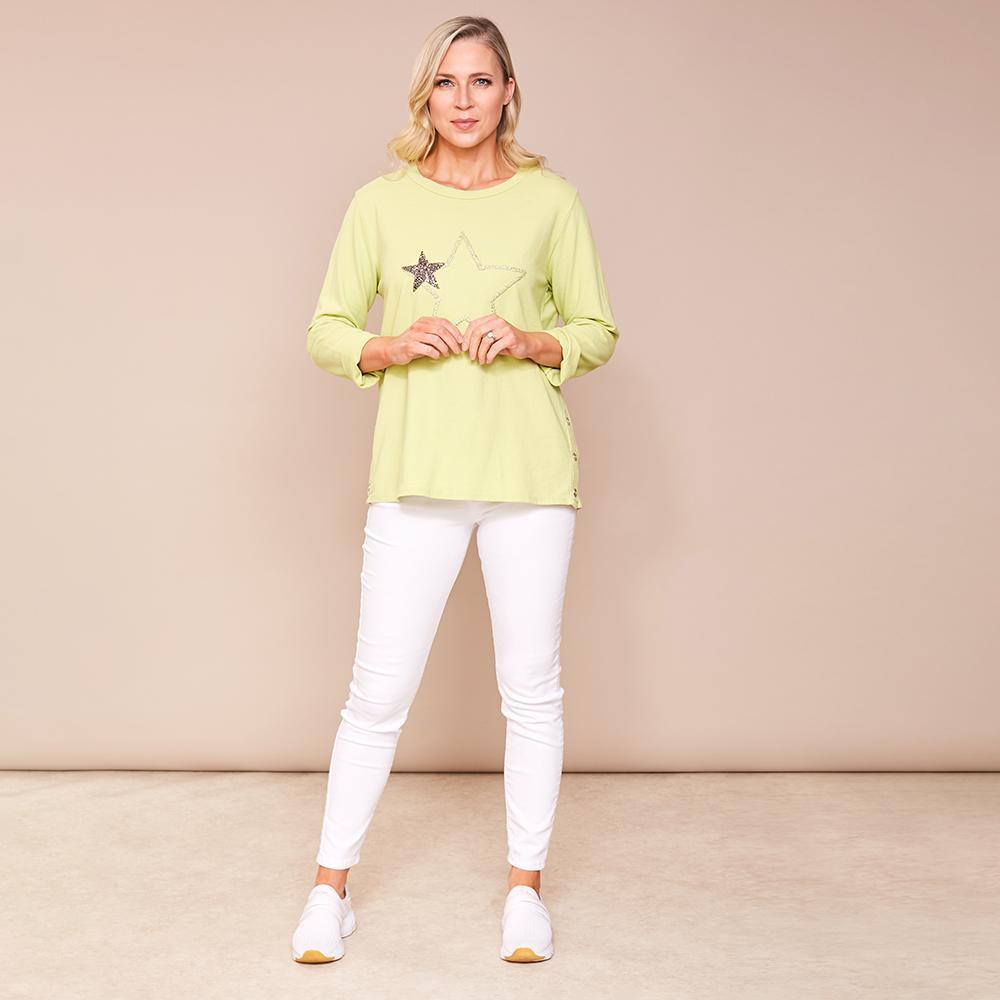 Sophia Star Top (Apple green)