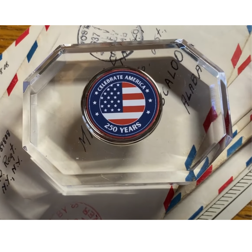 Paperweight to Celebrate America 250