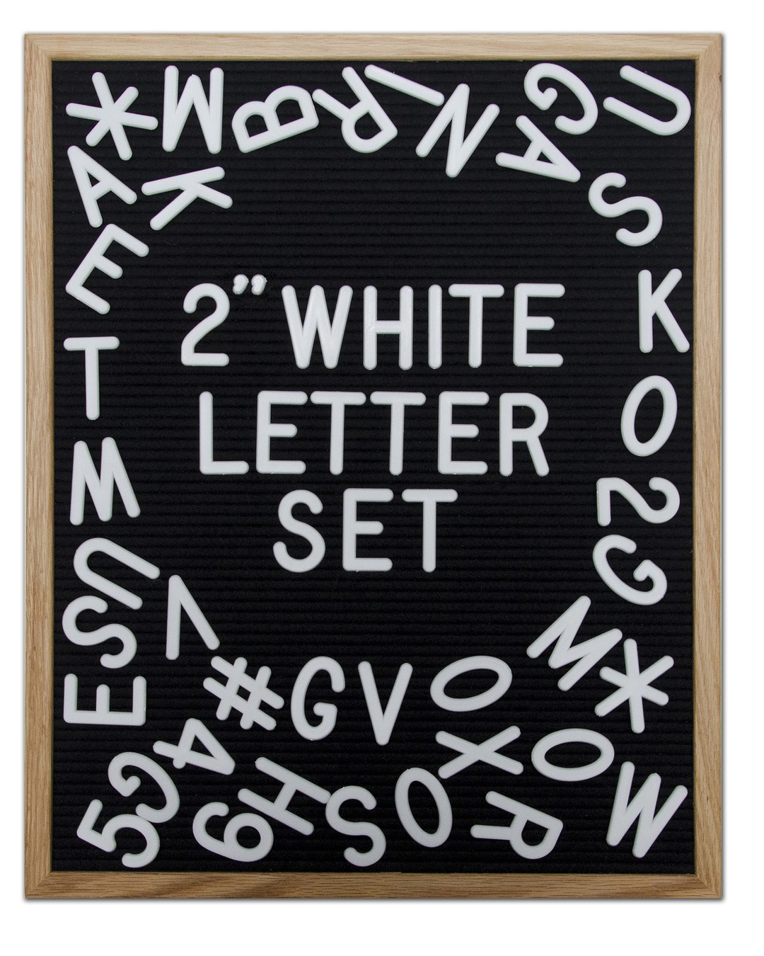 350-Piece Set of 2” Letters Letter Set White Extra 2″ For Felt Letter Board 