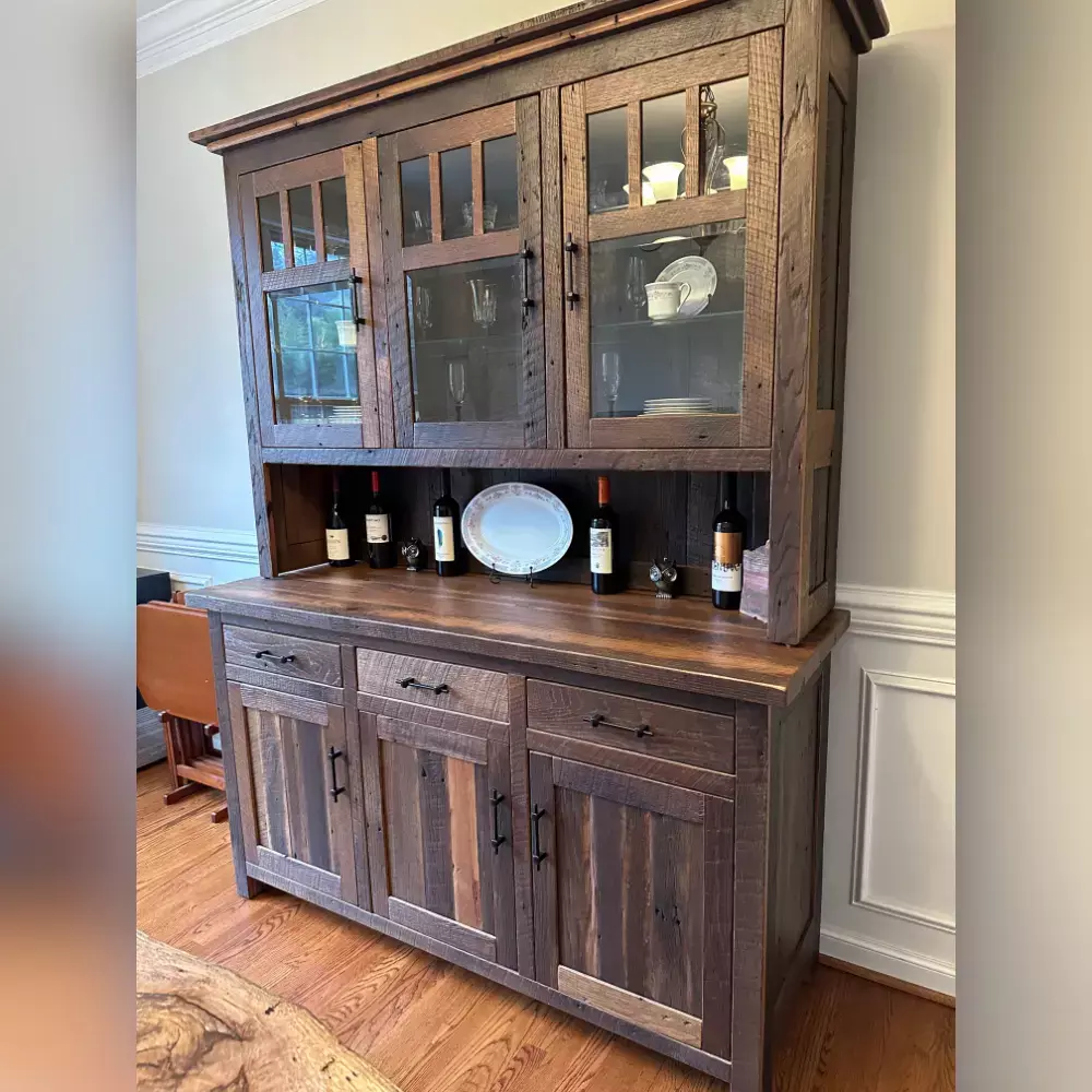 reclaimed wood hutch