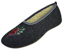 Amelia - Womens fleece slip-on shoes - Reindeer Leather