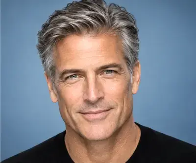 handsome male model headshot