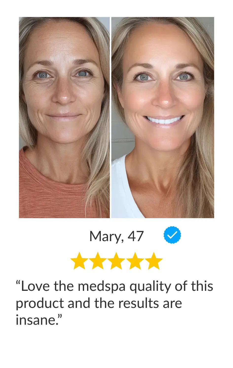 before after image showing long full lashes