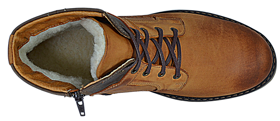 Jack - Mens laced up closure boots - Reindeer Leather