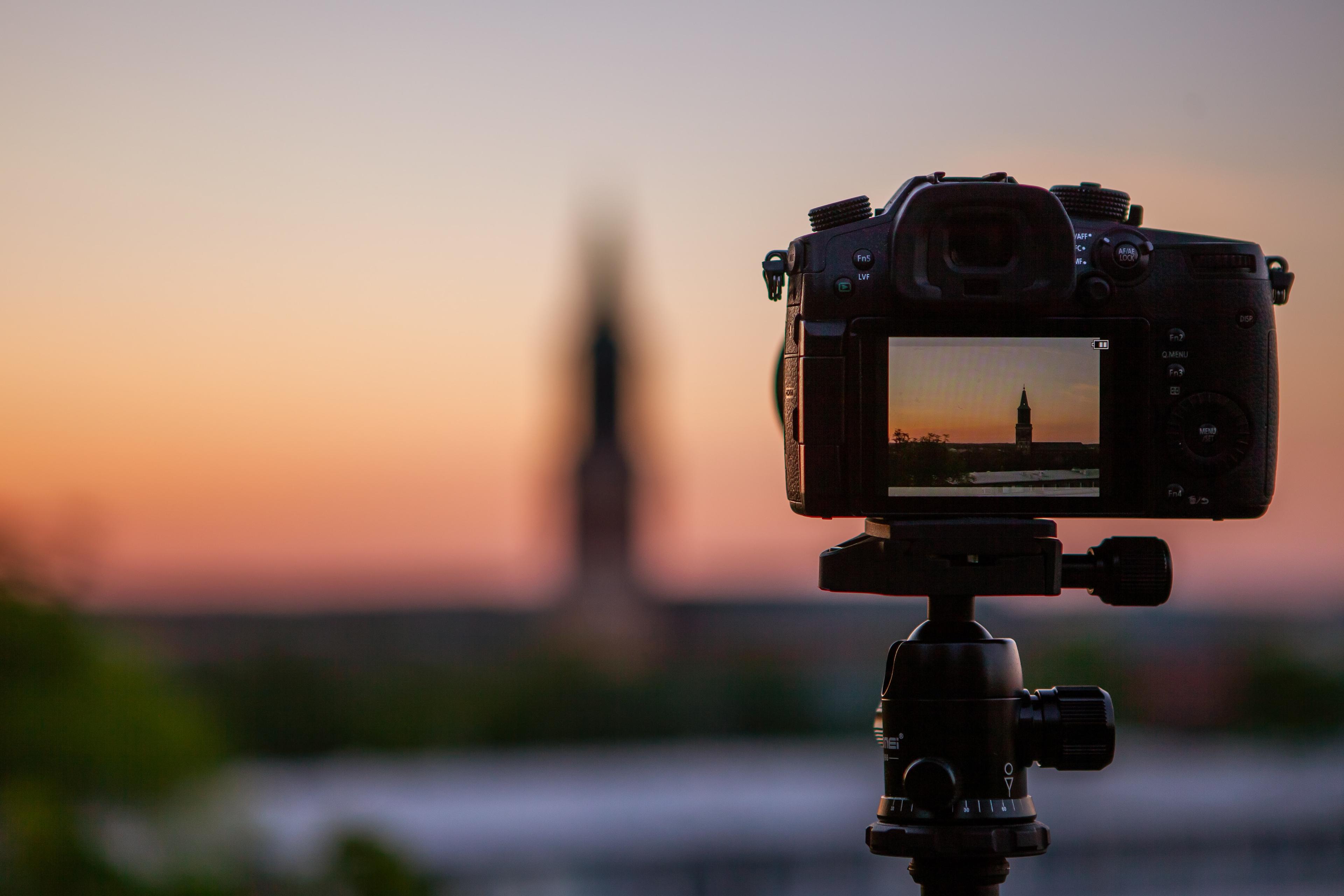 Camera used by a professional photographer at a beach proposal.