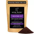 One 12oz bag of Lone Wolf Coffee’s Moonbean Medium-Dark Roast Drip Ground coffee bag product photo