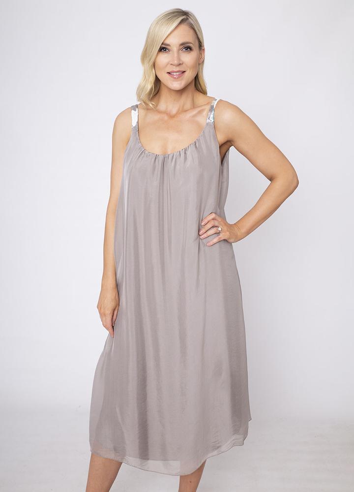 Sleeveless Silk Dress