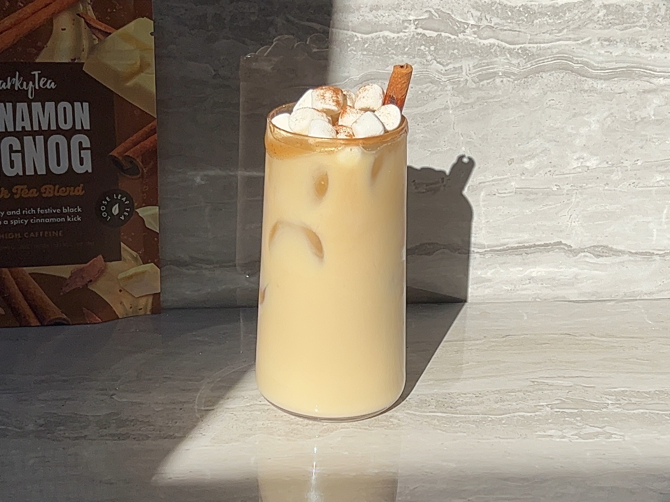 Marshmallow Cinnamon Eggnog Latte