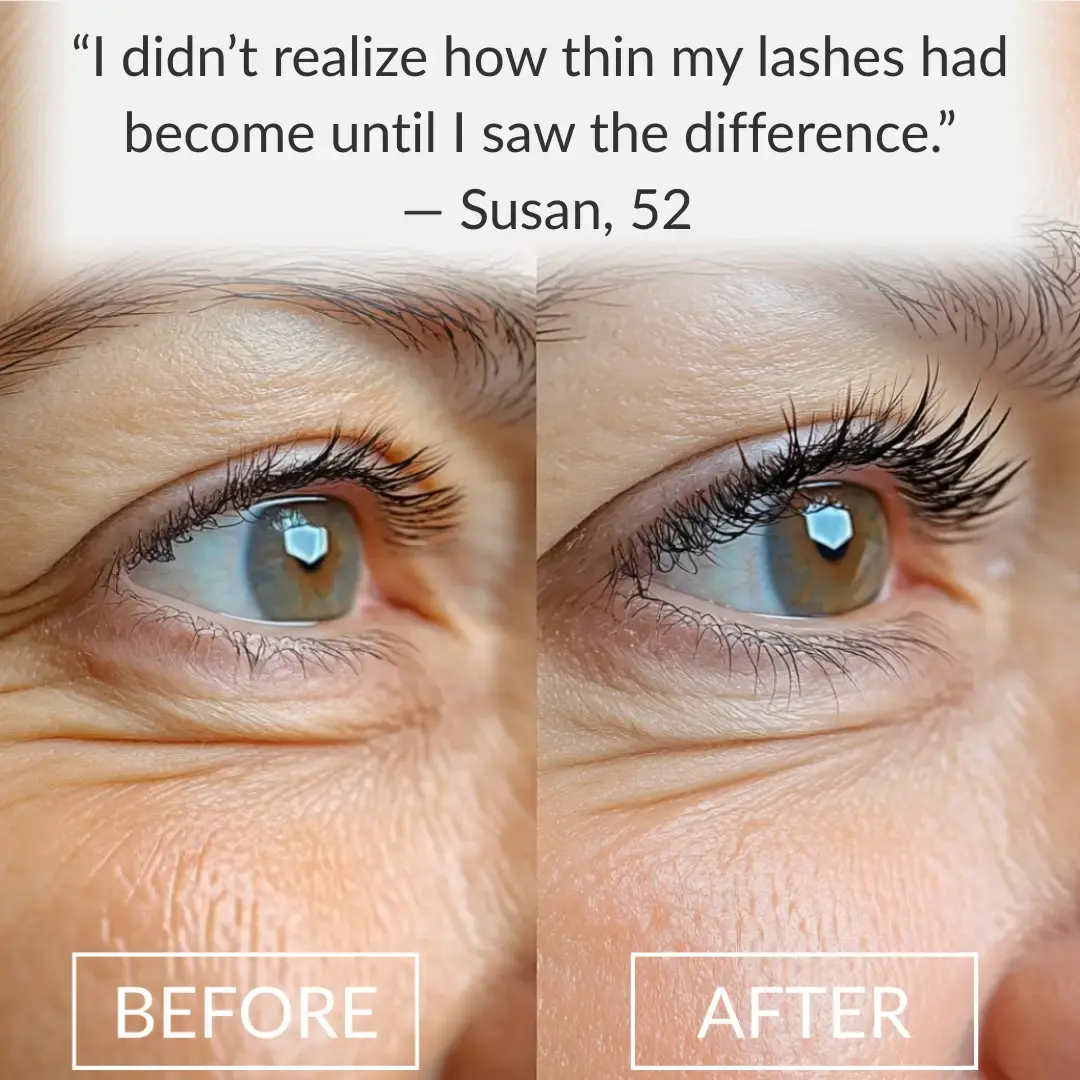 real customer before after using show lash with after eyelash image longer looking lashes