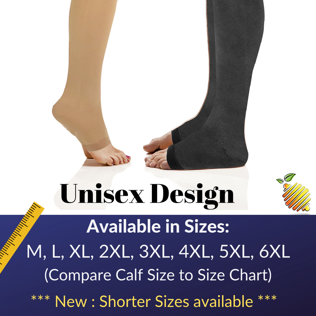 Zipper Compression Socks, Closed Toe Graduated Zippered Compression  Stocking, Improves Blood Circulation, Relieves Pain And Swelling,  Compression