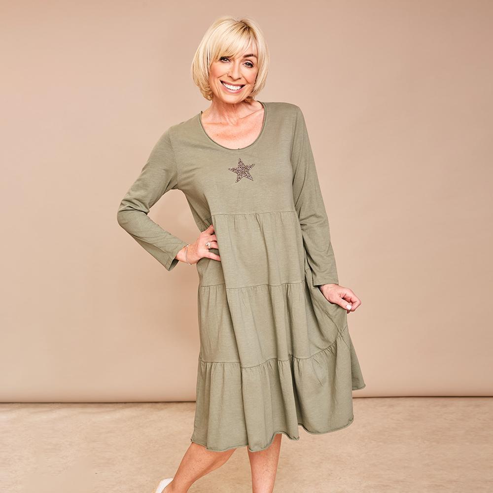 Selina Star Dress(Khaki)