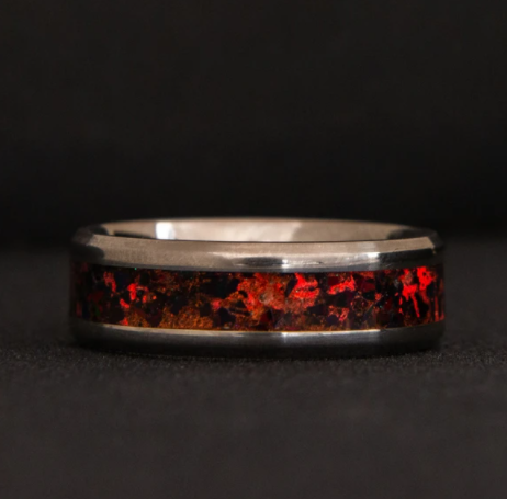 The Premium Opal Glowstone Ring is a fully customizable titanium ring that will fit into any collection
