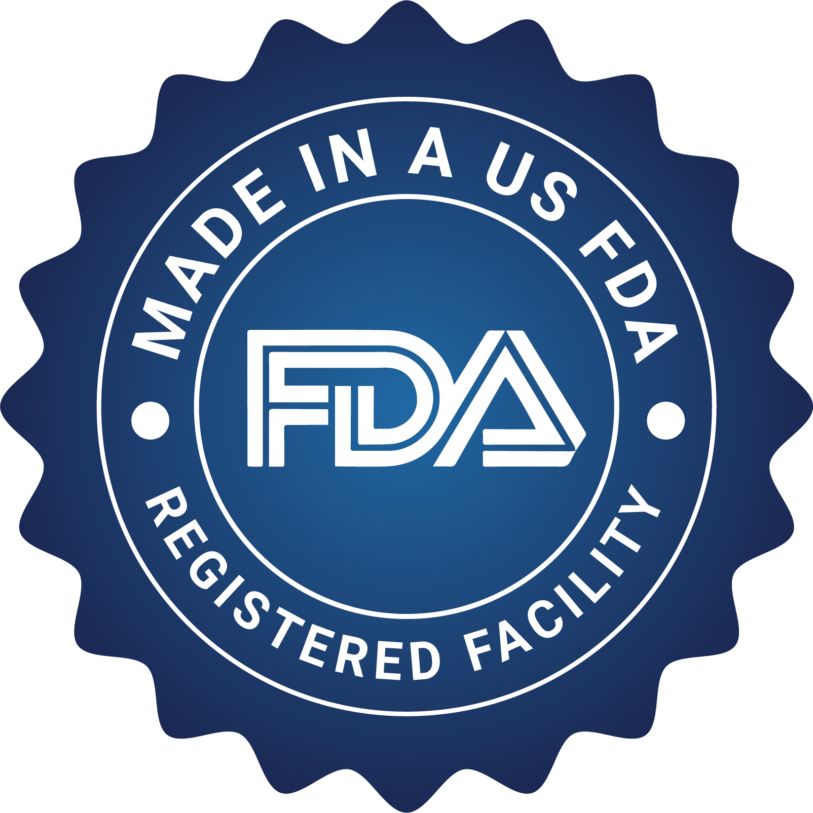 Made in a US FDA registered facility