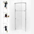 SoloStrength® Corner Mounted Gym Ultimate Series Adjustable Height Home Pull Up Dip Bar Training Station