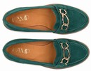 Nina - womens penny suede loafers - Reindeer Leather