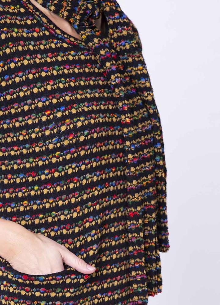 Fine Knit Pocket Dress & Scarf